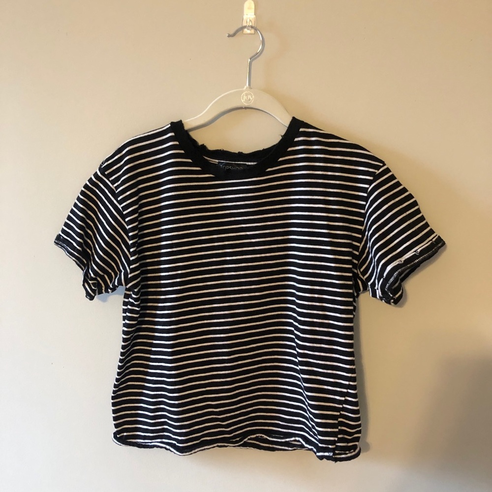 TOPSHOP classic b&w striped tee